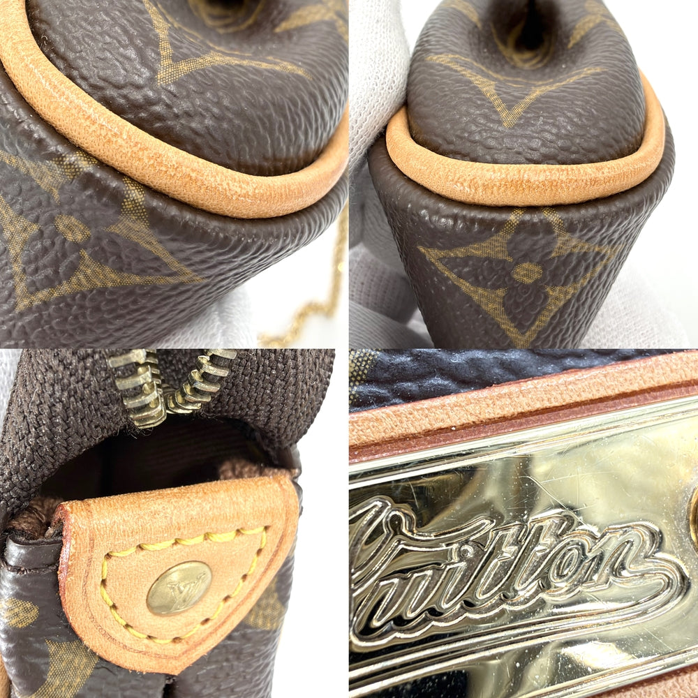 LOUIS VUITTON ルイヴィトン ハンドバッグ エヴァ チェーントート M95567 モノグラムキャンバス ブラウン 茶 ゴールド金具 レディース【中古品】