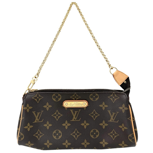 LOUIS VUITTON ルイヴィトン ハンドバッグ エヴァ チェーントート M95567 モノグラムキャンバス ブラウン 茶 ゴールド金具 レディース【中古品】