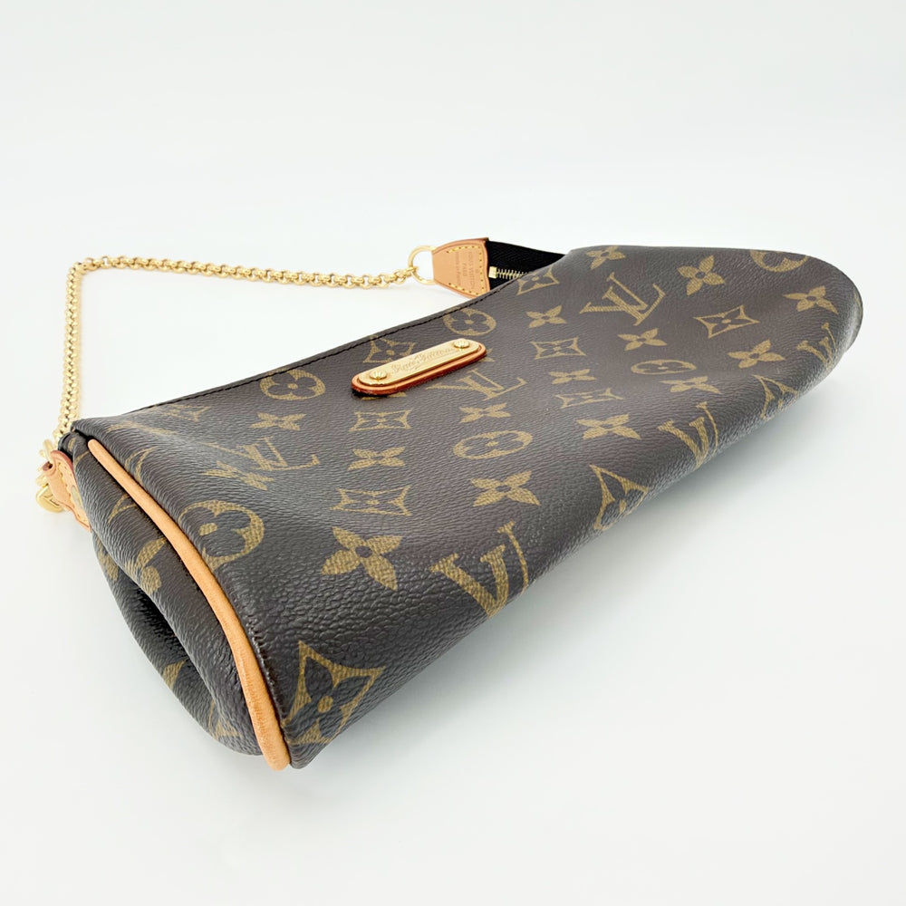 LOUIS VUITTON ルイヴィトン ハンドバッグ エヴァ チェーントート M95567 モノグラムキャンバス ブラウン 茶 ゴールド金具 レディース【中古品】