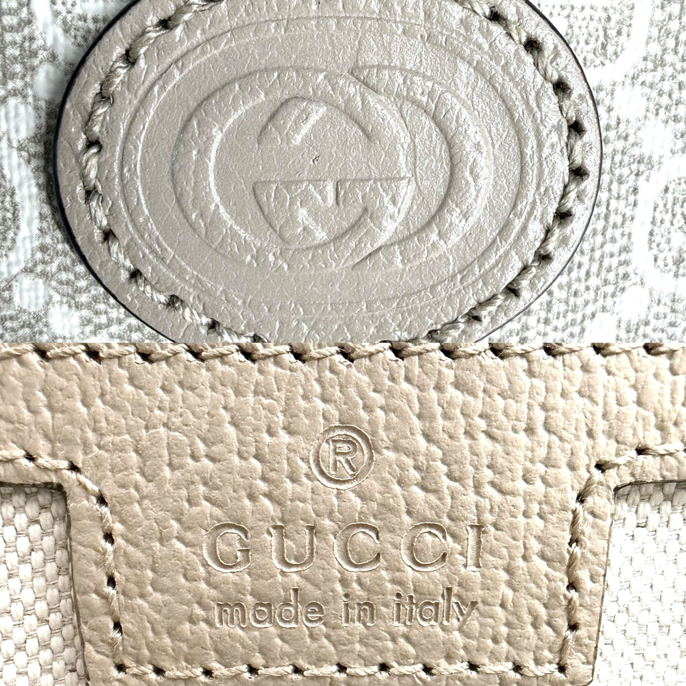 GUCCI グッチ 2WAY トートバッグ ショルダーバッグ 659983 GGスプリームキャンバス レザー ベージュ ゴールド金具 レディース【中古品】