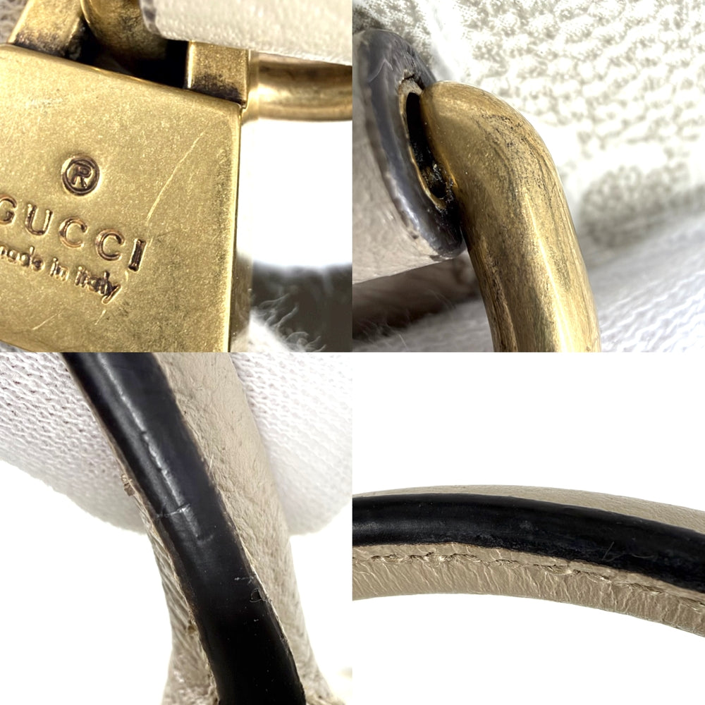 GUCCI グッチ 2WAY トートバッグ ショルダーバッグ 659983 GGスプリームキャンバス レザー ベージュ ゴールド金具 レディース【中古品】