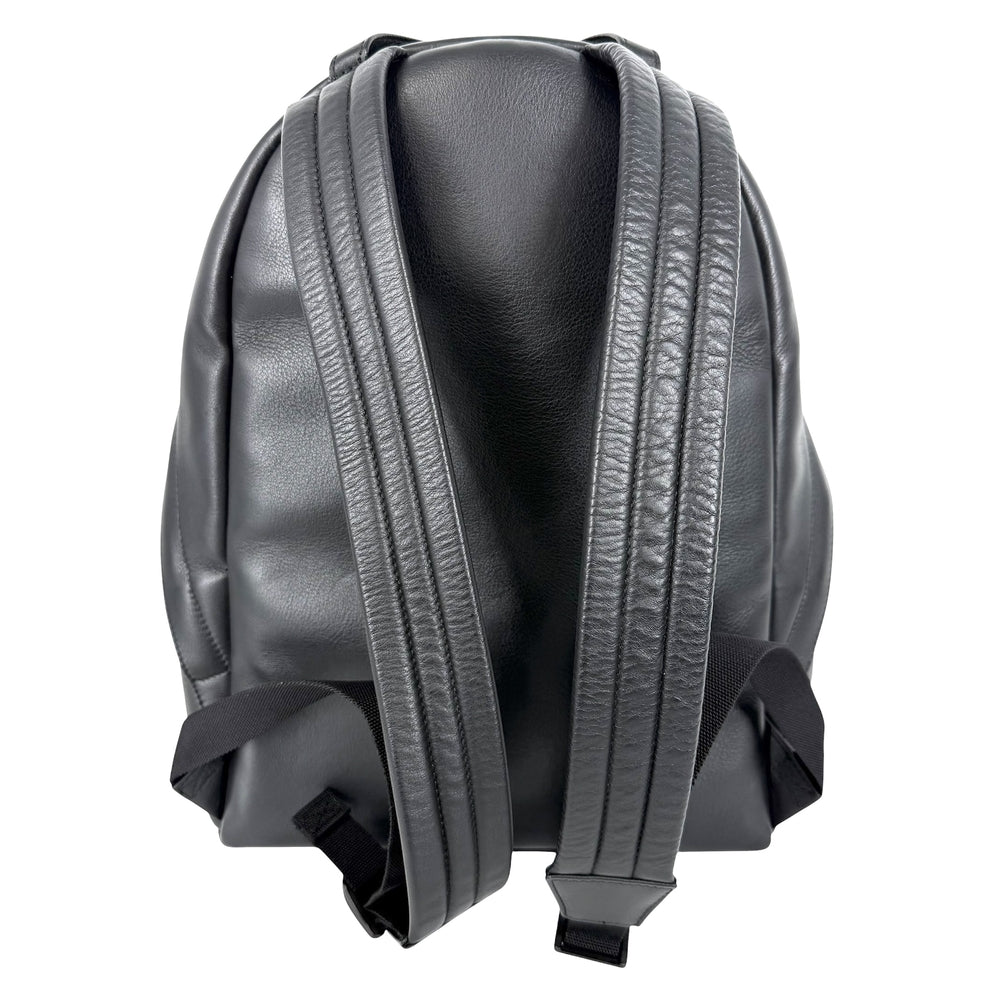 BALENCIAGA バレンシアガ リュック エブリデイ バックパック ロゴ 552374 レザー ブラック 黒 シルバー金具 メンズ【中古品】