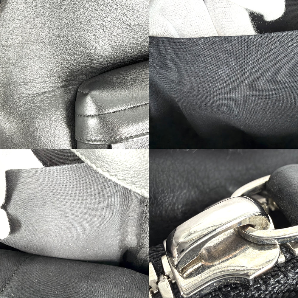 BALENCIAGA バレンシアガ リュック エブリデイ バックパック ロゴ 552374 レザー ブラック 黒 シルバー金具 メンズ【中古品】