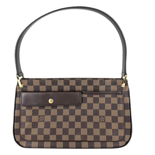 LOUIS VUITTON ルイヴィトン ショルダーバッグ オーバーニュ ワンショルダー かばん 鞄 N51129 ダミエキャンバス ブラウン 茶 ゴールド金具 レディース【中古品】