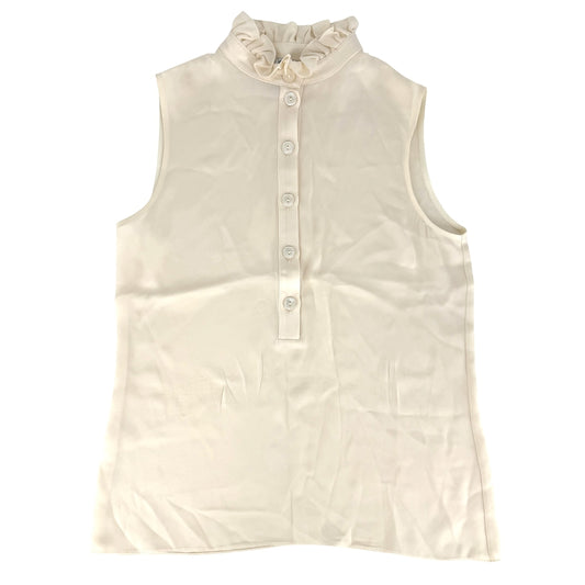 CHANEL シャネル ブラウス ノースリーブ ハイネック トップス アパレル 服 36 アイボリー 夏 シルク レディース【中古品】