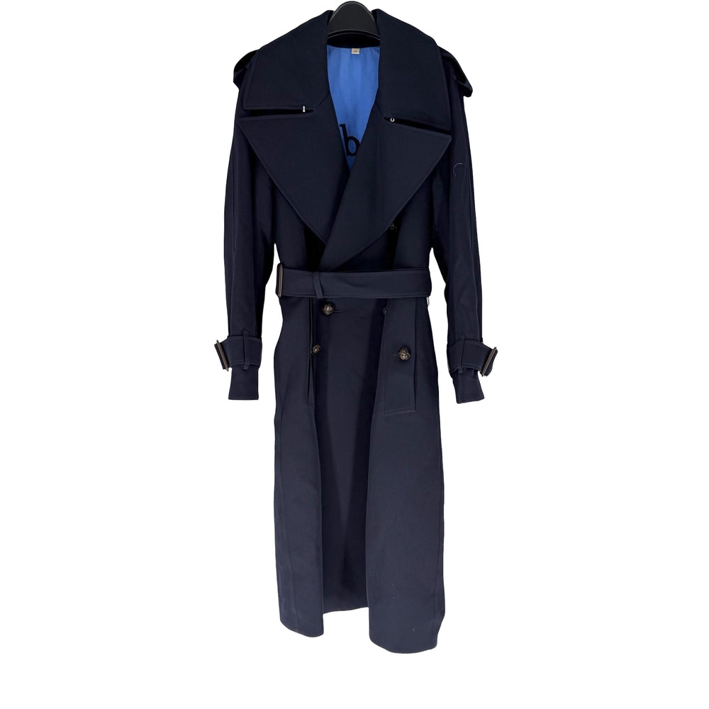 BURBERRY バーバリー トレンチコート ロングコート アウター アパレル 服 8003619 ネイビー 紺 冬 ウール レディース【中古品】