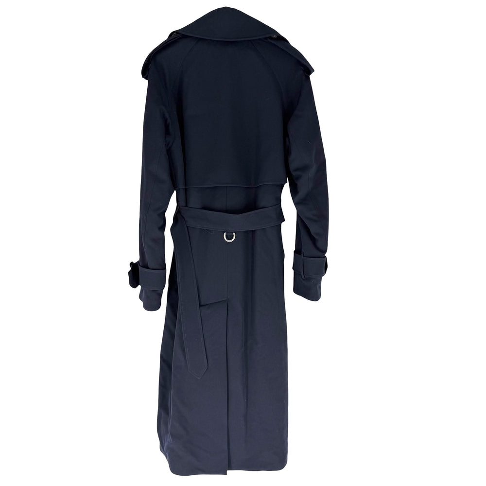 BURBERRY バーバリー トレンチコート ロングコート アウター アパレル 服 8003619 ネイビー 紺 冬 ウール レディース【中古品】