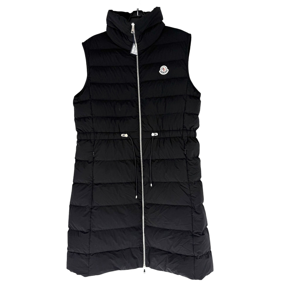 MONCLER モンクレール ダウンベスト LANDE アウター アパレル 服 3サイズ ブラック 黒 シルバー金具 秋 冬 ナイロン ポリウレタン レディース【中古品】