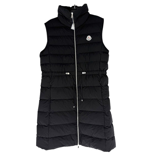 MONCLER モンクレール ダウンベスト LANDE アウター アパレル 服 3サイズ ブラック 黒 シルバー金具 秋 冬 ナイロン ポリウレタン レディース【中古品】