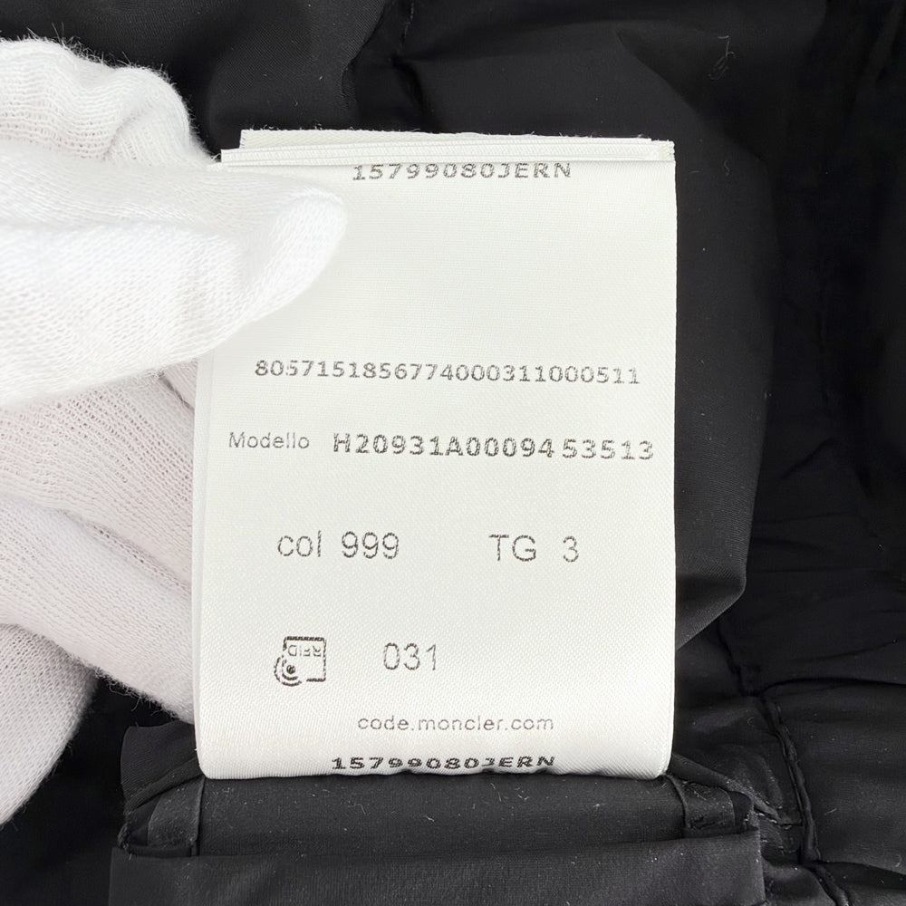 MONCLER モンクレール ダウンベスト LANDE アウター アパレル 服 3サイズ ブラック 黒 シルバー金具 秋 冬 ナイロン ポリウレタン レディース【中古品】