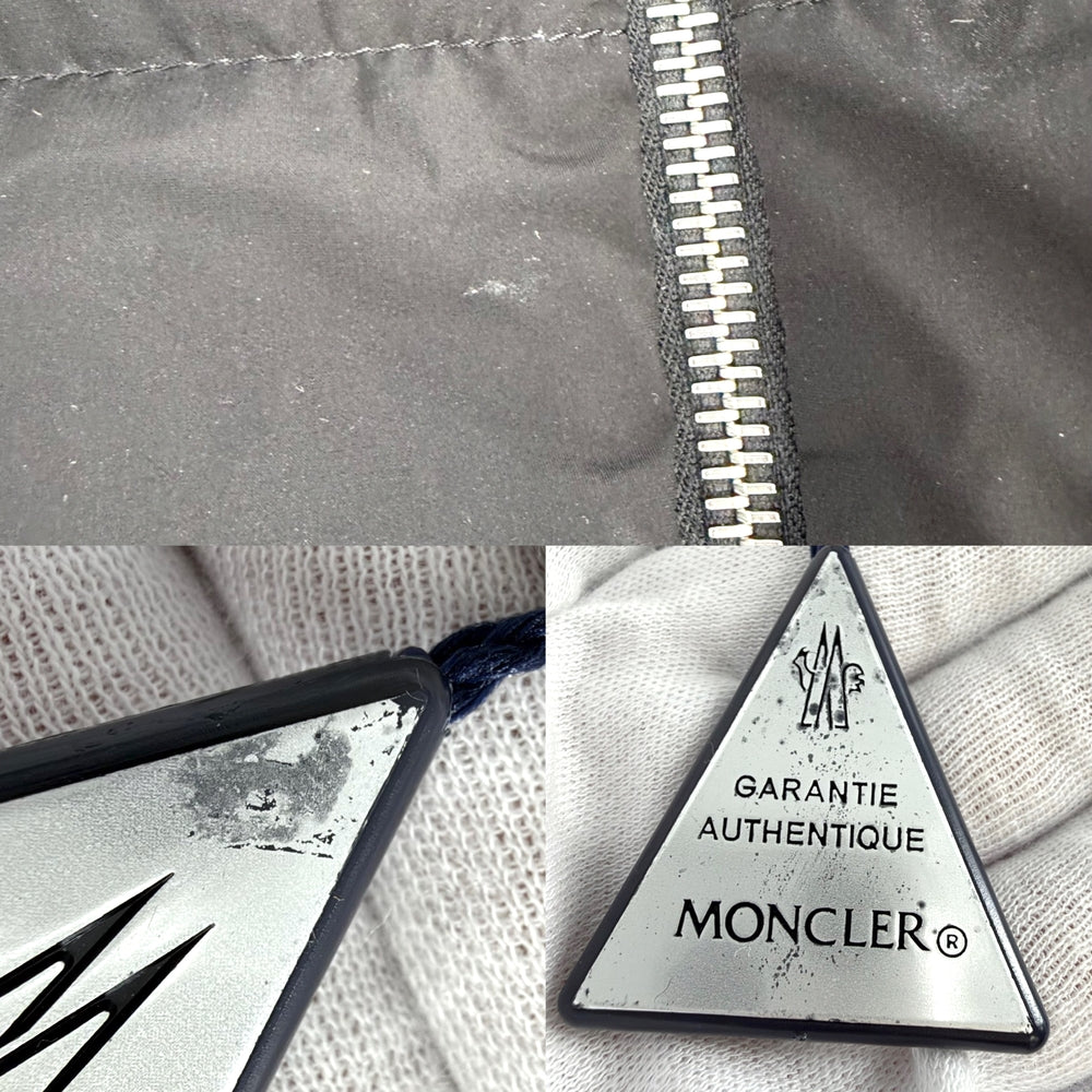 MONCLER モンクレール ダウンベスト LANDE アウター アパレル 服 3サイズ ブラック 黒 シルバー金具 秋 冬 ナイロン ポリウレタン レディース【中古品】