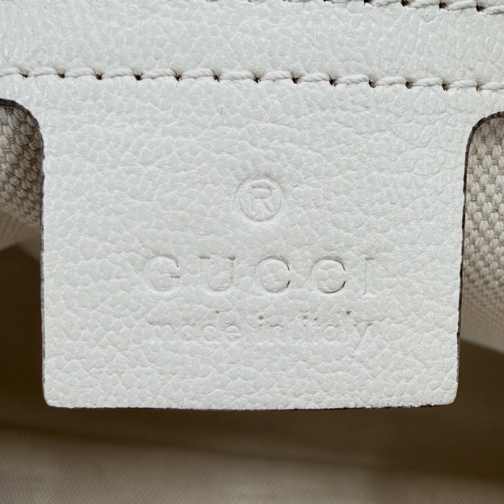 GUCCI グッチ トートバッグ ホースビット 1955 ハンドバッグ 623694 レザー オフホワイト ゴールド金具 レディース【中古品】