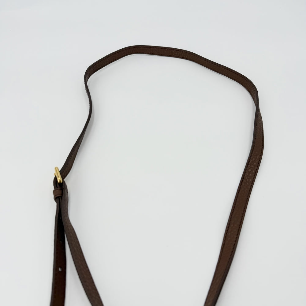 PRADA プラダ 2WAY ハンドバッグ ショルダーバッグ BL0867 レザー ブラウン 茶 ゴールド金具 レディース【中古品】