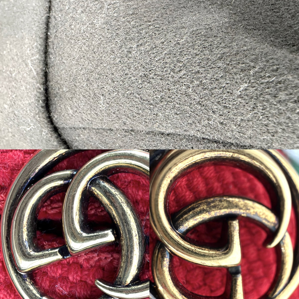 GUCCI グッチ コート ノーカラー ロングコート シェリーライン アウター 上着 服 44 ブラック 黒 ゴールド金具 秋 冬 ウール レディース【中古品】