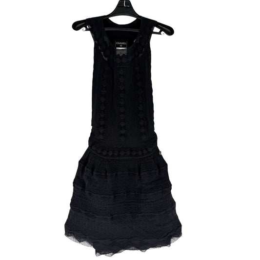 CHANEL シャネル ワンピース ノースリーブ アパレル ココマーク 服 36 ブラック 黒 春 夏 レディース【中古品】