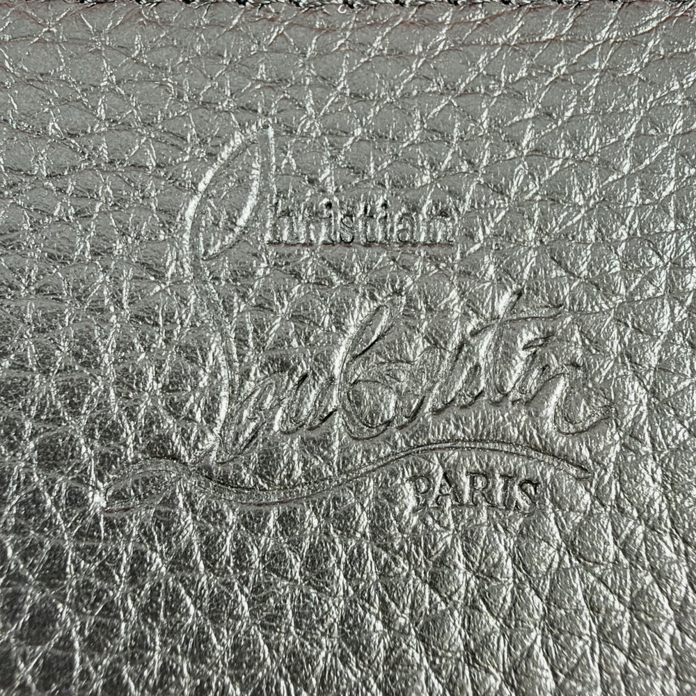 Christian Louboutin クリスチャンルブタン ショルダーバッグ エクスプローラーファンクウォレット ショルダーウォレット レザー ブラック 黒 レッド 赤 ガンメタル金具 ユニセックス【中古品】