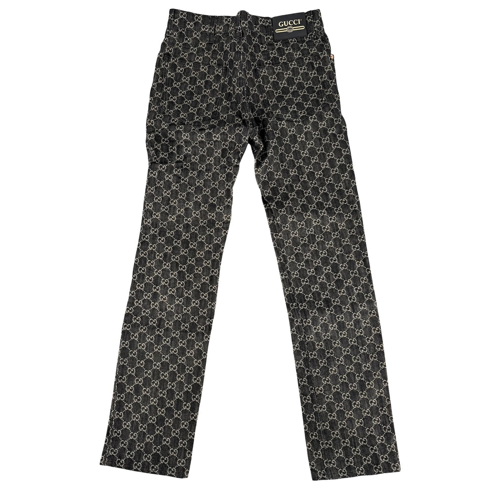GUCCI グッチ デニムパンツ 総柄 GG アパレル ボトムス デニム 服 30 623953 インディゴ コットン メンズ【中古品】