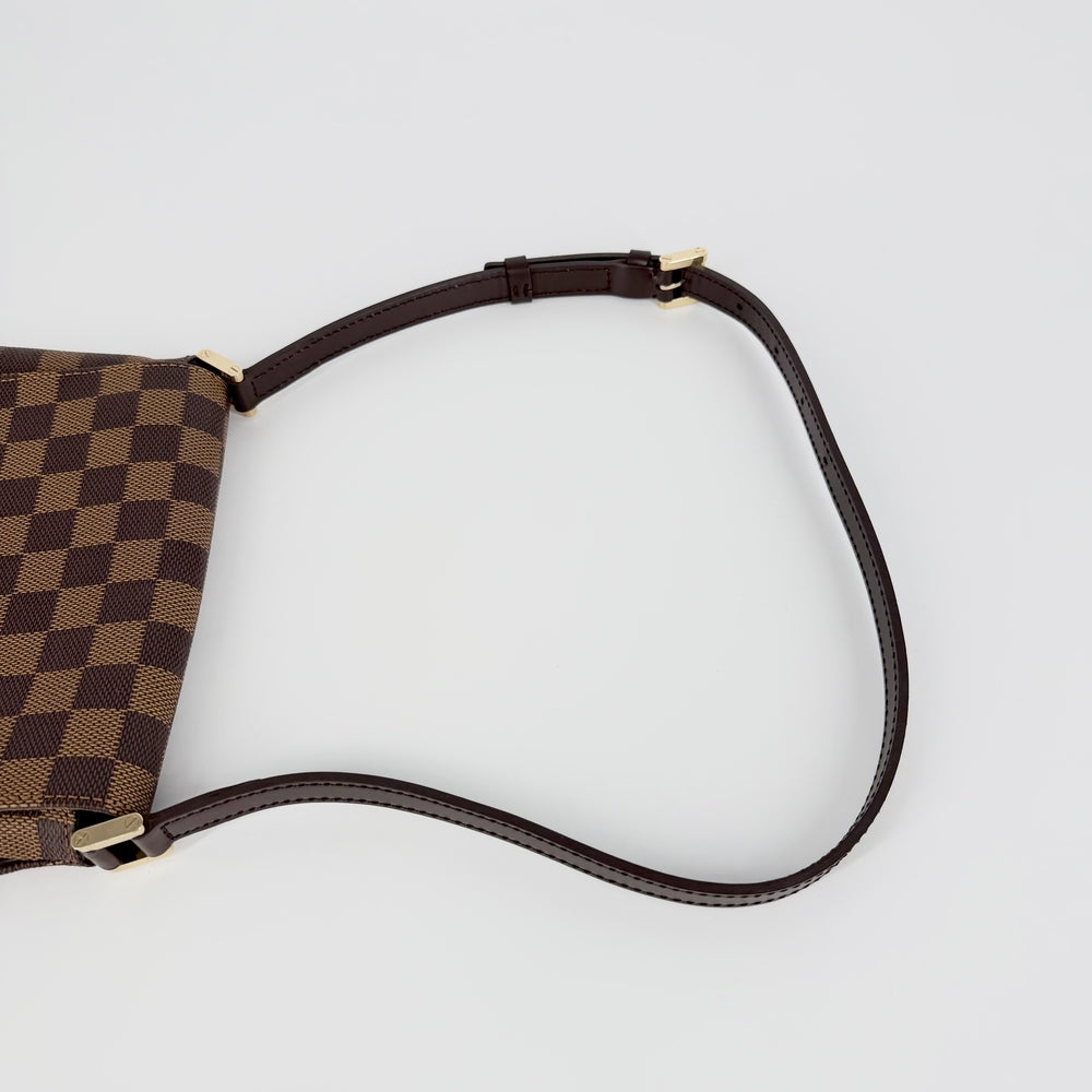 LOUIS VUITTON ルイヴィトン ショルダーバッグ ダミエ ミュゼットサルサ ショートショルダー Musette Salsa N51260 PVC ブラウン 茶 ゴールド金具 レディース【中古品】