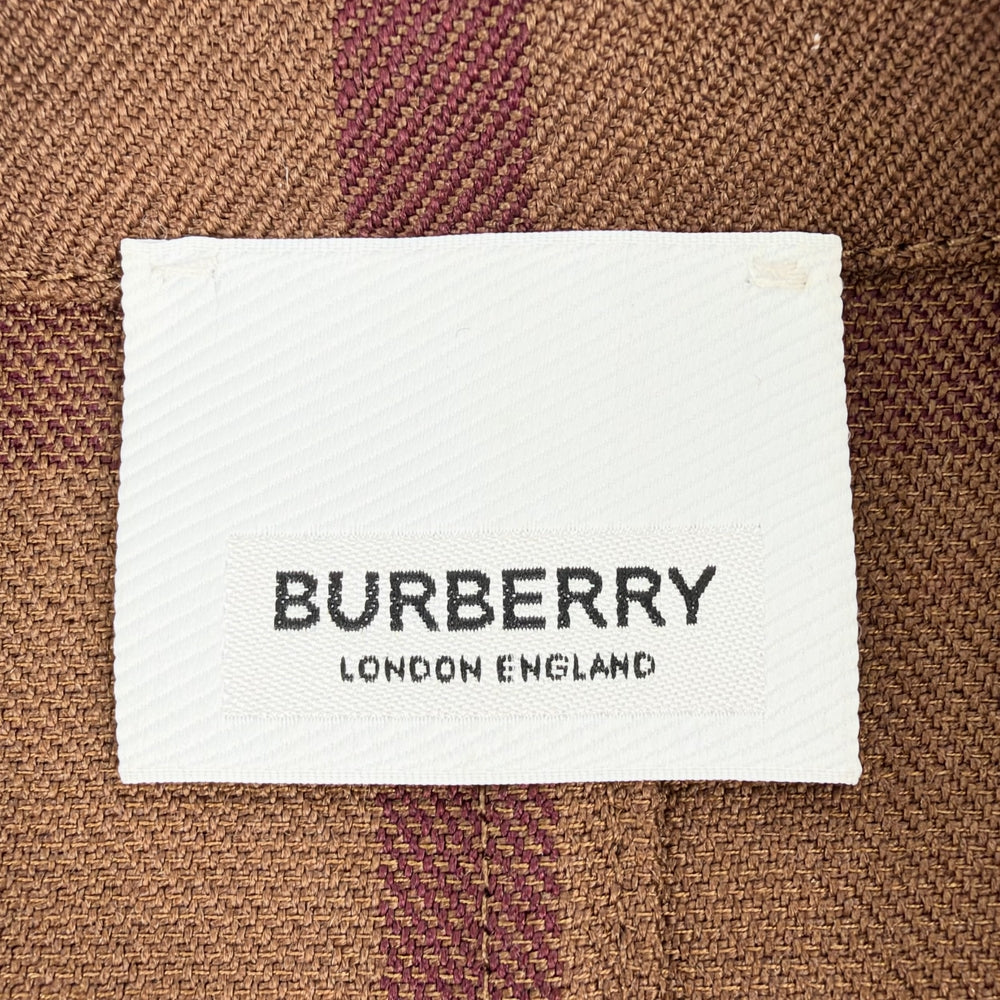 BURBERRY バーバリー ワンピース チェック ノースリーブ ハーフジップ アパレル 服 36 8058661 ブラウン 茶 ゴールド金具 春 夏 秋 ウール コットン レディース【中古品】