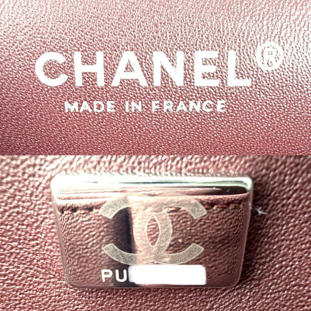 CHANEL シャネル ショルダーバッグ マトラッセ25 ダブルチェーン ダブルフラップ ココマーク ターンロック キャビアスキン ブラック 黒 シルバー金具 レディース【中古品】