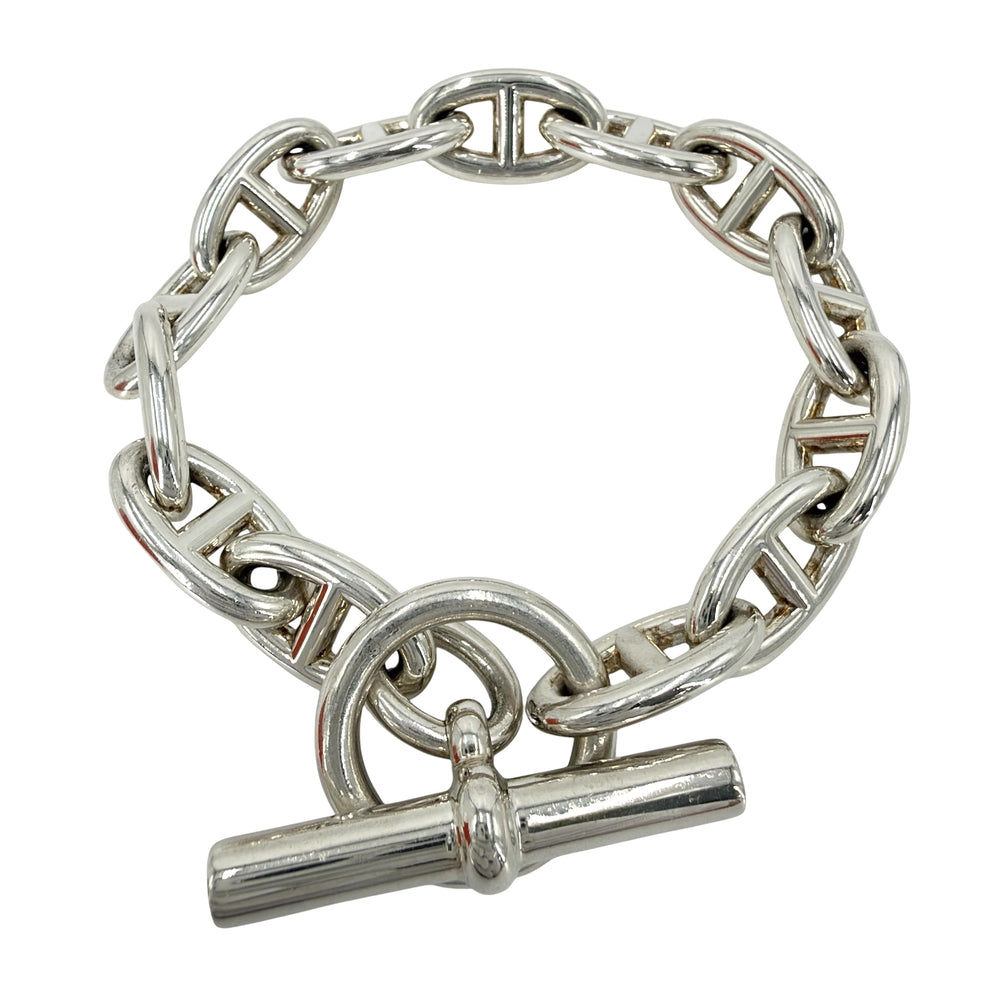 HERMES エルメス ブレスレット シェーヌダンクルGM アクセサリー ジュエリー 13コマ シルバー925 メンズ 約70.7g【中古品】