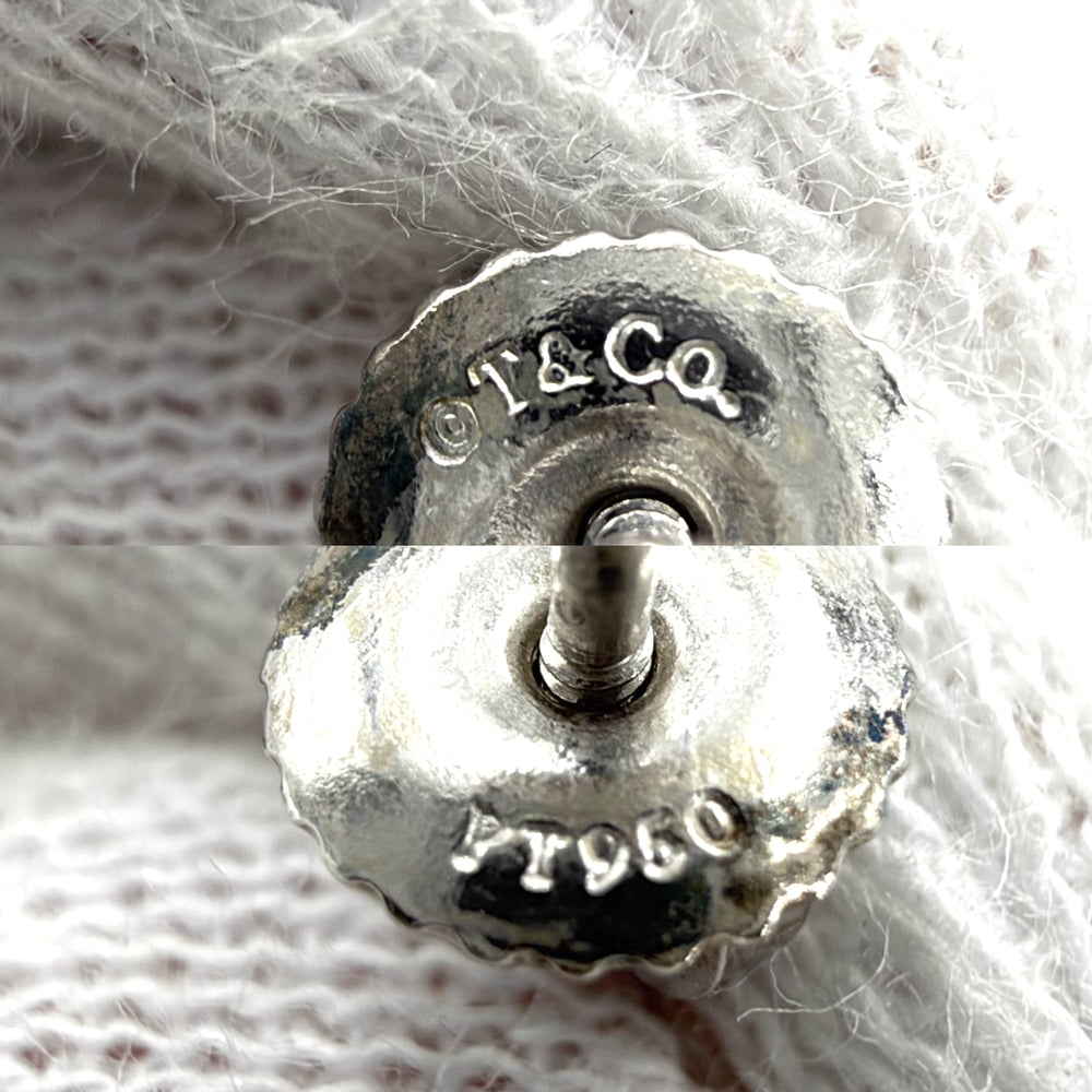 TIFFANY&Co. ティファニー ピアス ソリティア ジュエリー アクセサリー Pt950プラチナ ダイヤモンド シルバー レディース 約1.5g【中古品】
