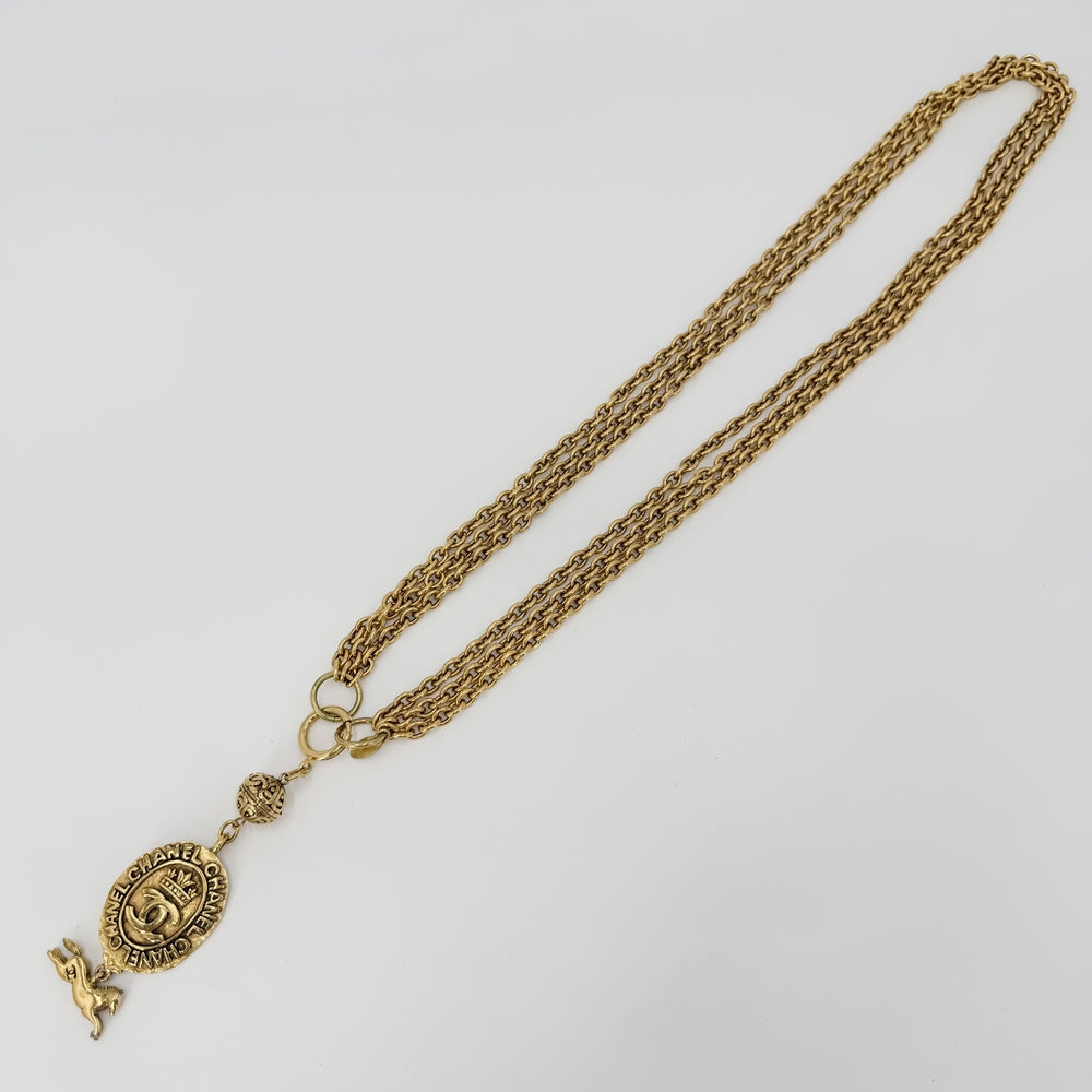 CHANEL シャネル ネックレス ココマーク ロングネックレス アクセサリー GP ゴールド レディース 約191.5g【中古品】