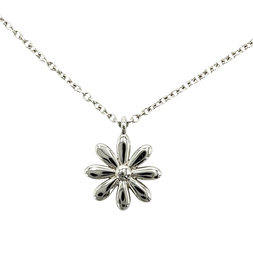 TIFFANY&Co. ティファニー ネックレス デイジー ペンダント ジュエリー 18金WG 750 ジュエリー アクセサリー K18ホワイトゴールド ダイヤモンド レディース 約2.1g【中古品】