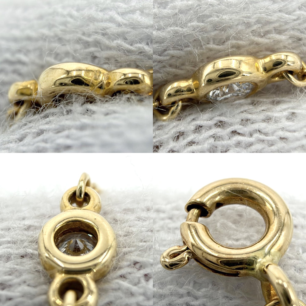 TIFFANY&Co. ティファニー ブレスレット バイザヤード 1Pダイヤ エルサペレッティ シングル アクセサリー ジュエリー 18金YG Au750 K18イエローゴールド ダイヤモンド レディース 約1g【中古品】