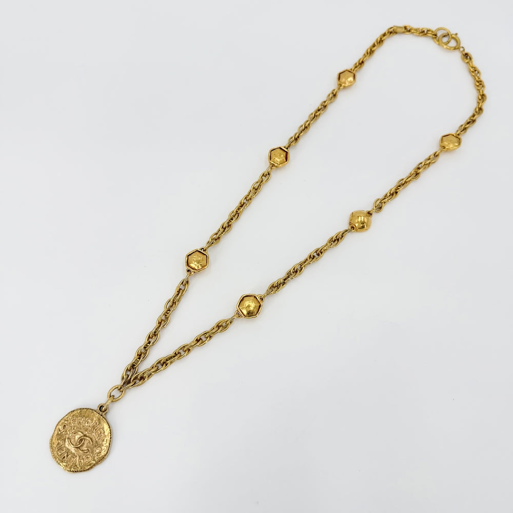 CHANEL シャネル ネックレス ココマーク ロングネックレス アクセサリー GP ゴールド レディース 約110.8g【中古品】