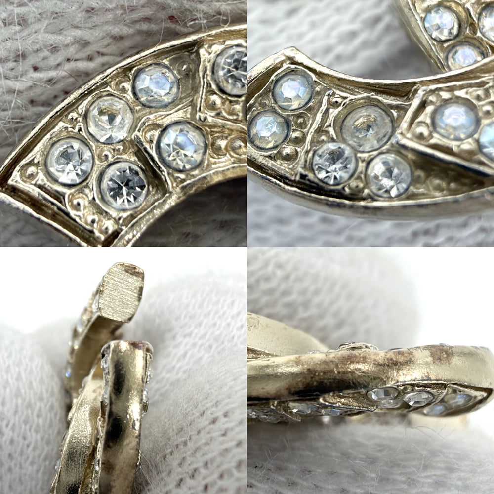 CHANEL シャネル ネックレス ココマーク アクセサリー GP ラインストーン フェイクパール 14A ゴールド レディース 約9.6g 2014年【中古品】