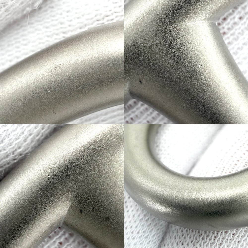 HERMES エルメス スカーフリング シェーヌダンクル ファッションアイテム 小物 アクセサリー マットシルバー レディース 約48.1g【中古品】