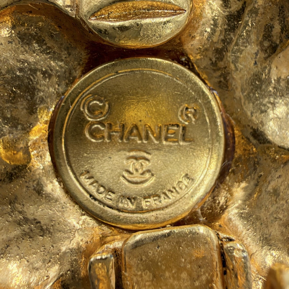 CHANEL シャネル イヤリング カメリア ヴィンテージ フラワーモチーフ アクセサリー GP ゴールド レディース 約16.6g【中古品】