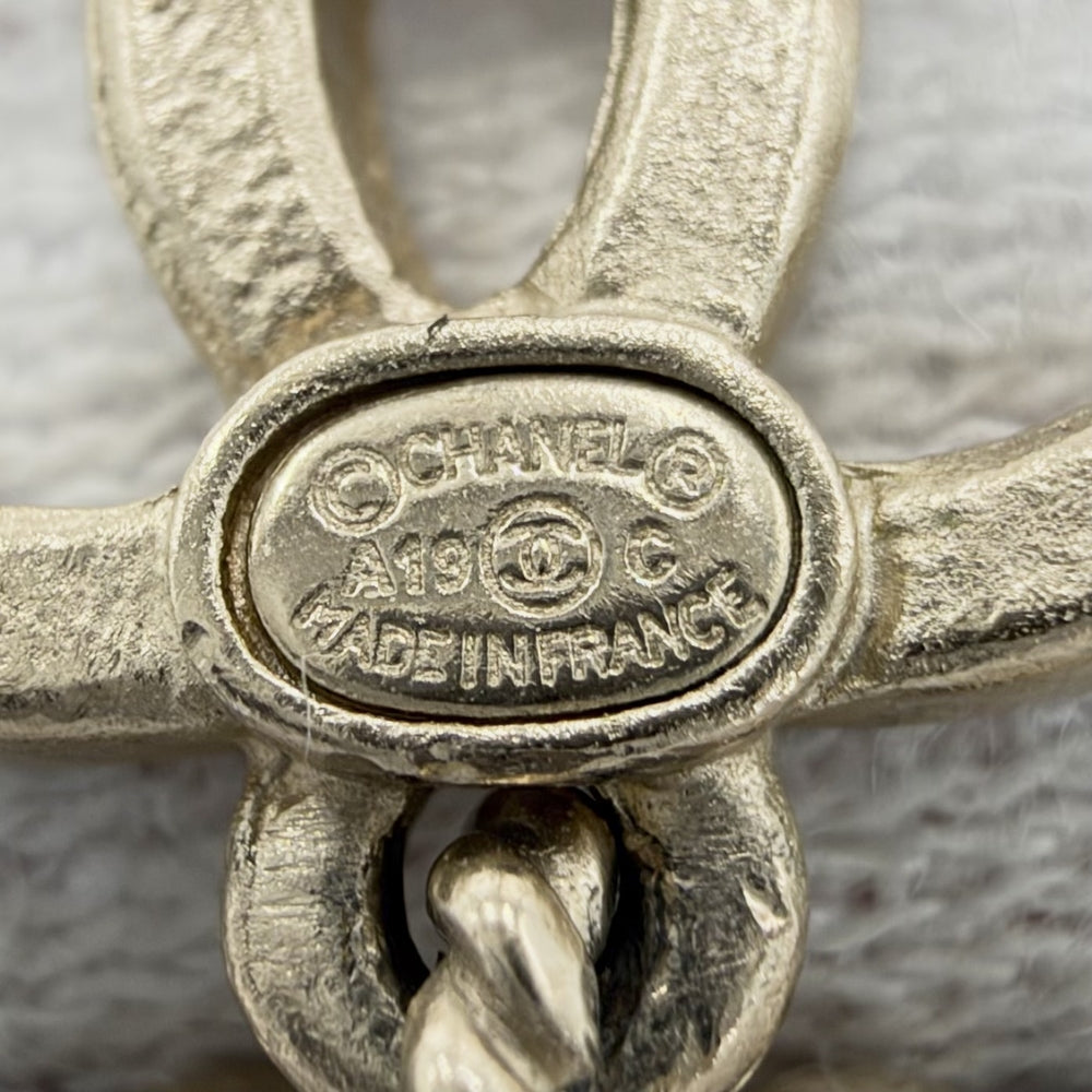 CHANEL シャネル ピアス ココマーク アクセサリー スイング 星 スター GP A19C ブルー 青 レディース 約21.7g 2019年【中古品】