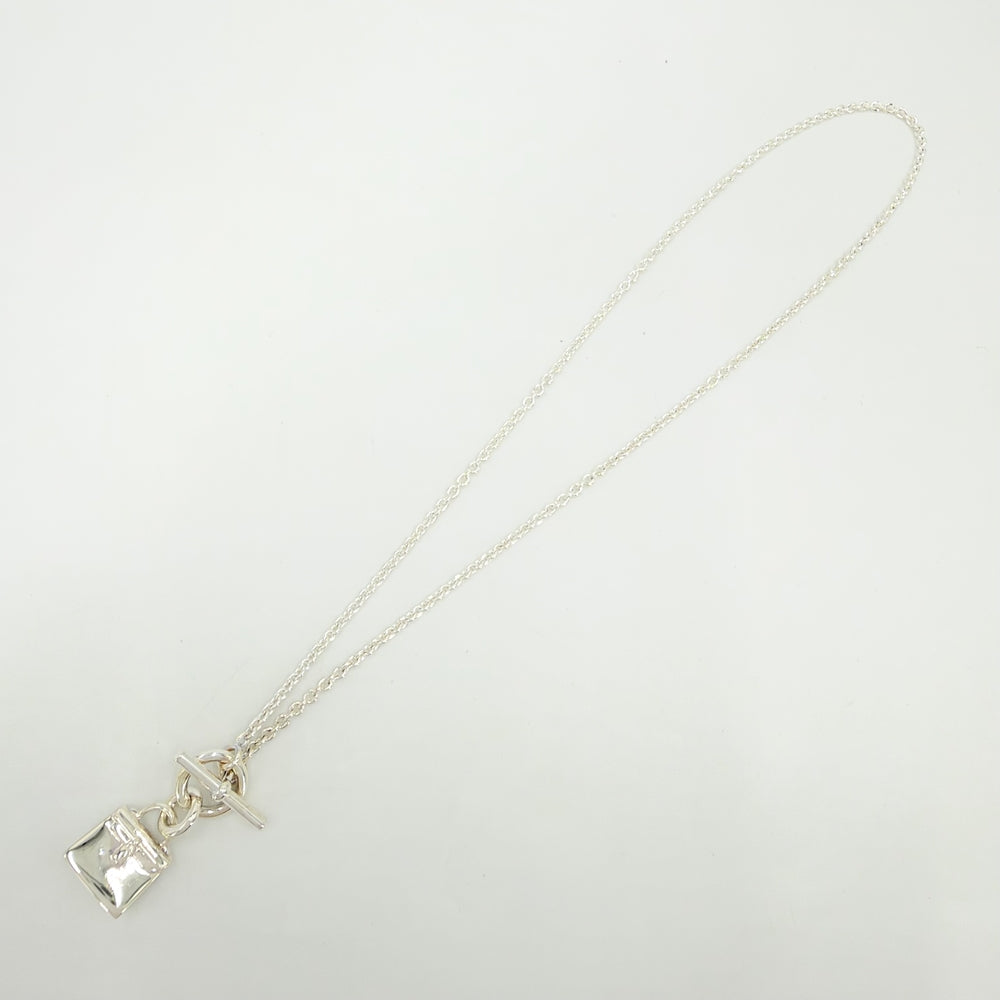 HERMES エルメス ネックレス ペンダント アミュレットケリー バッグモチーフ　 アクセサリー ジュエリー シルバー925 レディース 約14.1g【中古品】