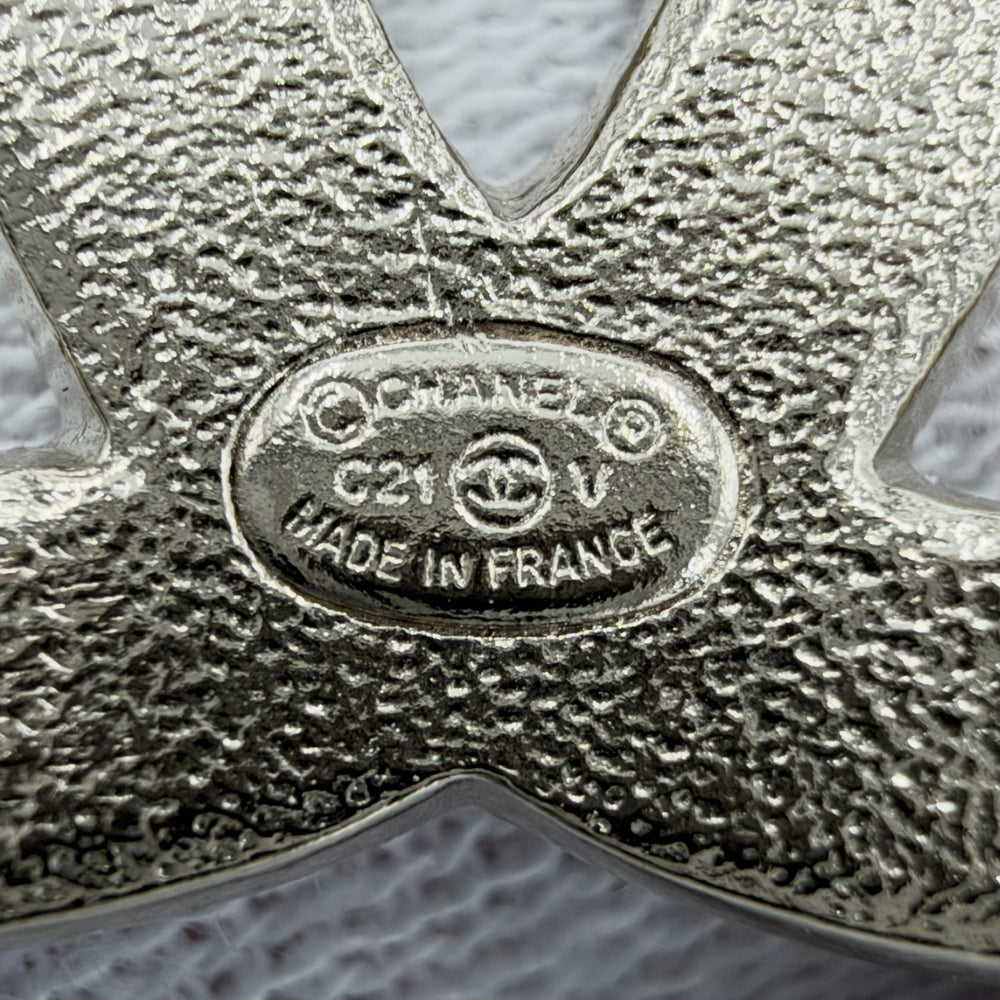 CHANEL シャネル ブローチ ココマーク アクセサリー GP ラインストーン C21V ゴールド レディース 約9.4g 2021年【中古品】