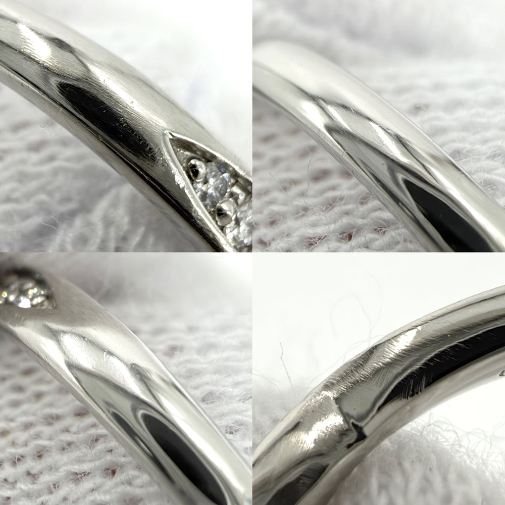 TIFFANY&Co. ティファニー 指輪 ハーモニー バンドリング ジュエリー アクセサリー Pt950プラチナ ダイヤモンド 約9.5号 レディース 約2.9g【中古品】