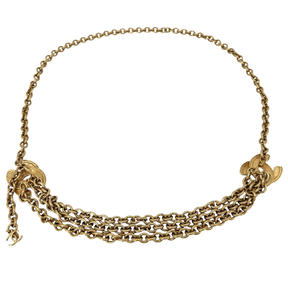 CHANEL シャネル ベルト マトラッセ チェーンベルト ファッションアイテム 小物 ココマーク ヴィンテージ GP ゴールド レディース【中古品】