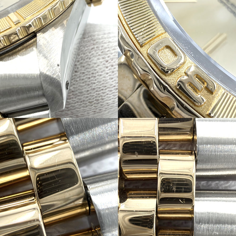 ROLEX ロレックス 腕時計 デイトジャスト サンダーバード 18金 AT シャンパンゴールド文字盤 16263 自動巻き ステンレススチール イエローゴールド メンズ【中古品】