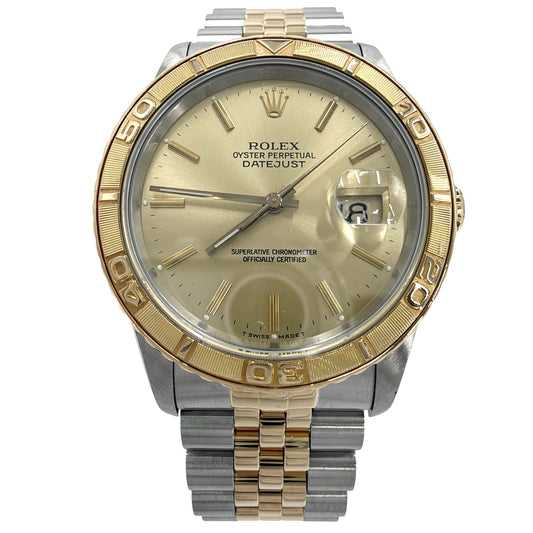 ROLEX ロレックス 腕時計 デイトジャスト サンダーバード 18金 AT シャンパンゴールド文字盤 16263 自動巻き ステンレススチール イエローゴールド メンズ【中古品】