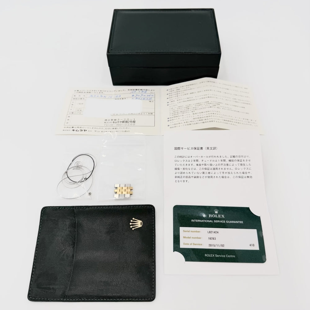 ROLEX ロレックス 腕時計 デイトジャスト サンダーバード 18金 AT シャンパンゴールド文字盤 16263 自動巻き ステンレススチール イエローゴールド メンズ【中古品】