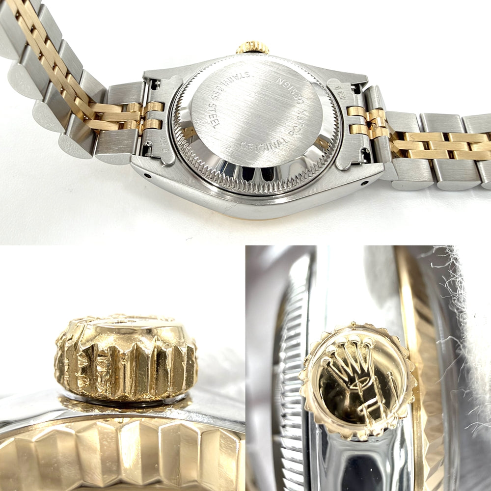 ROLEX ロレックス 腕時計 デイトジャスト コンピュータ 18金 AT Cal.2135 69173 自動巻き ステンレススチール イエローゴールド レディース【中古品】
