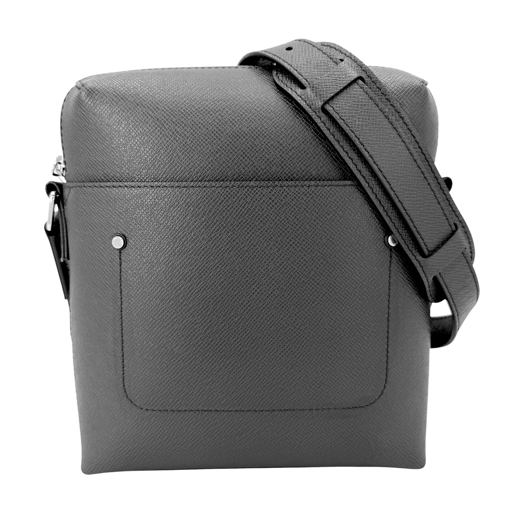 LOUIS VUITTON ルイヴィトン ショルダーバッグ タイガ ポシェット・グリゴリ ブラック 黒 肩掛け 斜め掛け かばん 鞄 M30505 タイガ アルドワーズ シルバー金具 メンズ【中古品】