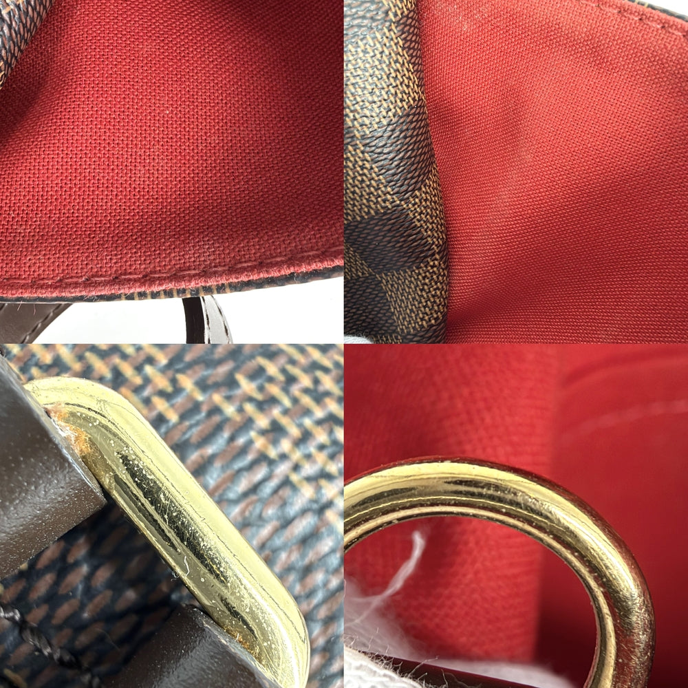 LOUIS VUITTON ルイヴィトン トートバッグ ダミエ トータリーMM ハンドバッグ 鞄 かばん N41281 ダミエキャンバス ブラウン 茶 ゴールド金具 レディース【中古品】
