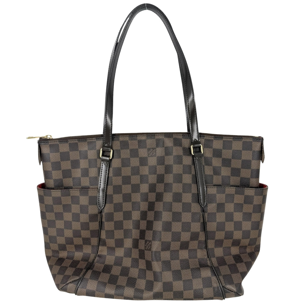 LOUIS VUITTON ルイヴィトン トートバッグ ダミエ トータリーMM ハンドバッグ 鞄 かばん N41281 ダミエキャンバス ブラウン 茶 ゴールド金具 レディース【中古品】