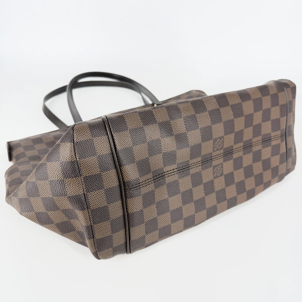 LOUIS VUITTON ルイヴィトン トートバッグ ダミエ トータリーMM ハンドバッグ 鞄 かばん N41281 ダミエキャンバス ブラウン 茶 ゴールド金具 レディース【中古品】