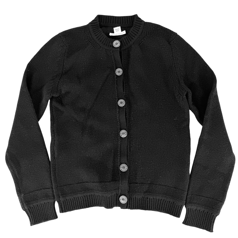 HERMES エルメス カーディガン アパレル 服 34 ブラック 黒 春 秋 カシミヤ レディース【中古品】