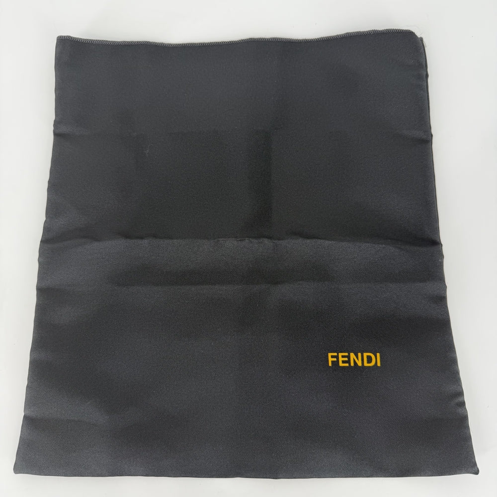 FENDI フェンディ ハンドバッグ ズッキーノ FFロゴ 8N0005 キャンバス レザー ブラウン 茶 ガンメタル金具 レディース【中古品】