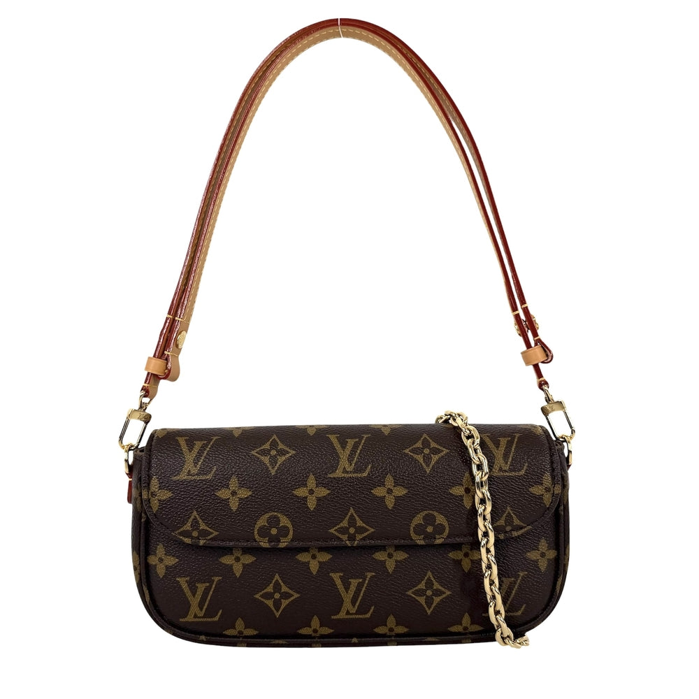 LOUIS VUITTON ルイヴィトン 2WAY ウォレットオンチェーンアイビー ハンドバッグ ショルダーバッグ M81911 モノグラムキャンバス ブラウン 茶 ゴールド金具 レディース【中古品】