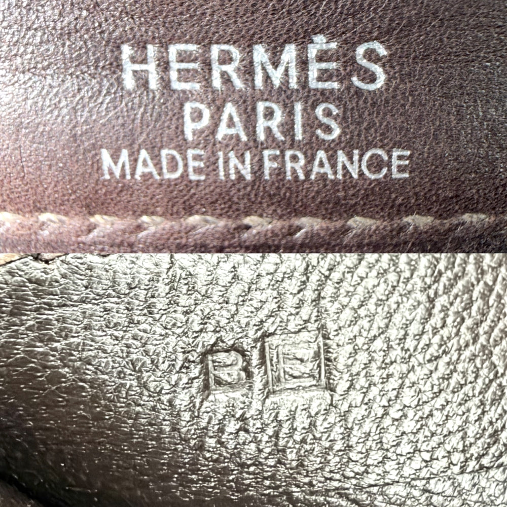 HERMES エルメス ハンドバッグ フールトゥMM ヴィブラート　 トートバッグ かばん 鞄 □E刻印 レザー ブラウン 茶 マルチカラー シルバー金具 メンズ 2001年【中古品】